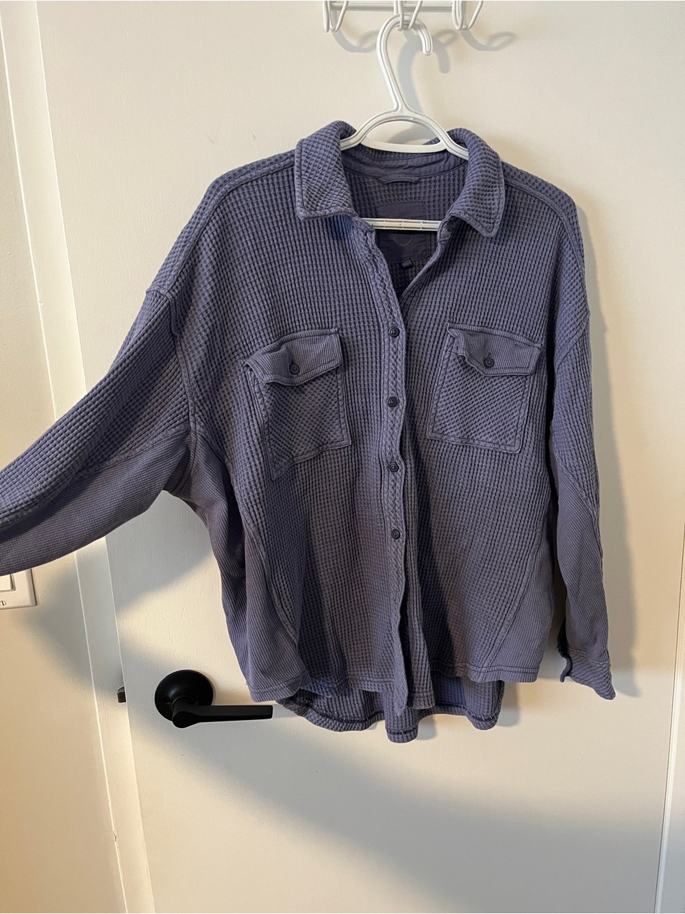 Oversized Waffle Shacket